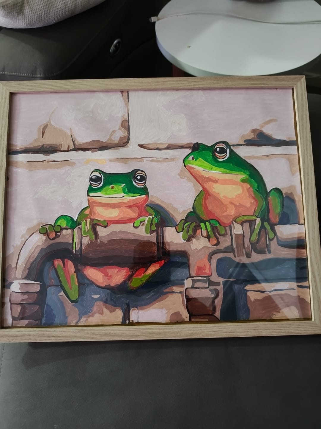 Customer photo review of Frogs On Pipes
