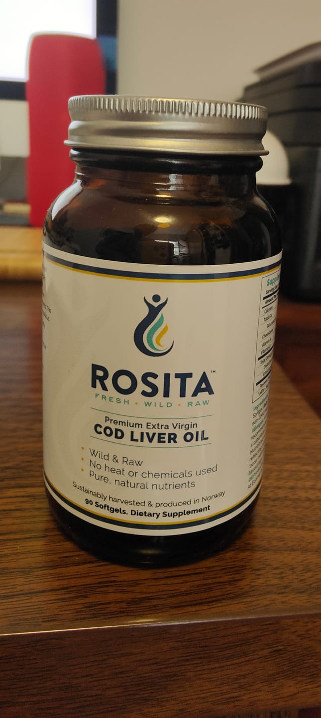 Customer photo review of Rosita Extra Virgin Cod Liver Oil 90 Softgels