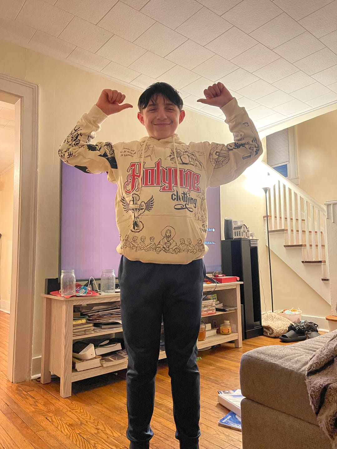 Customer photo review of King James Version Bible Story  Hoodie