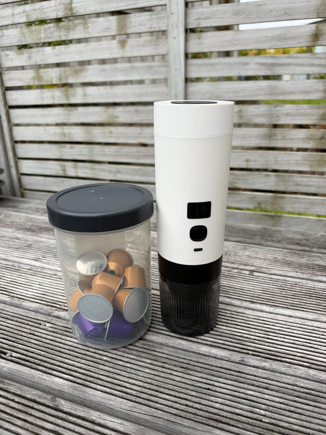 Customer photo review of BreweeGo Portable Coffee Maker