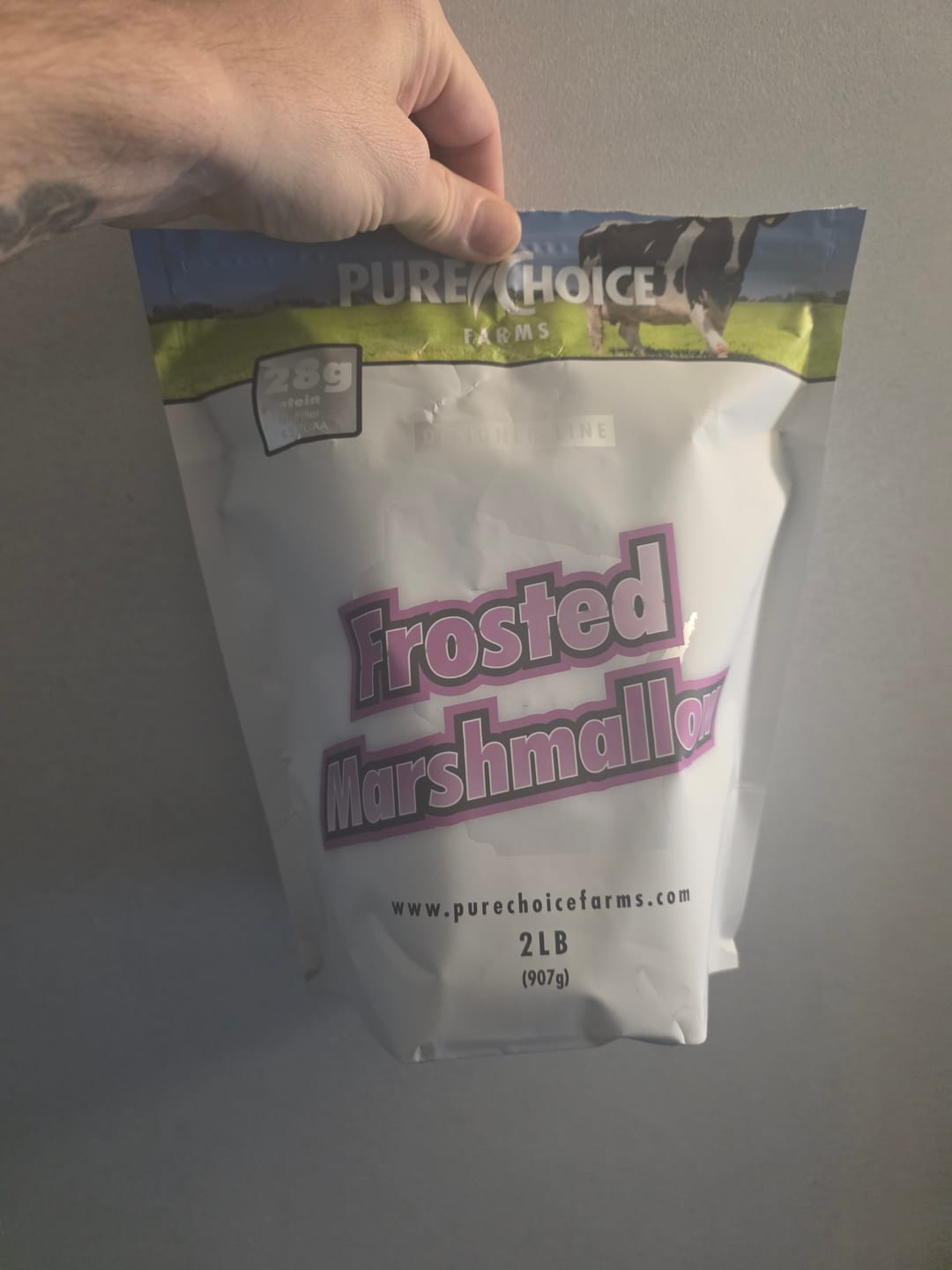 Customer photo review of Whey Protein Isolate Frosted Marshmallow