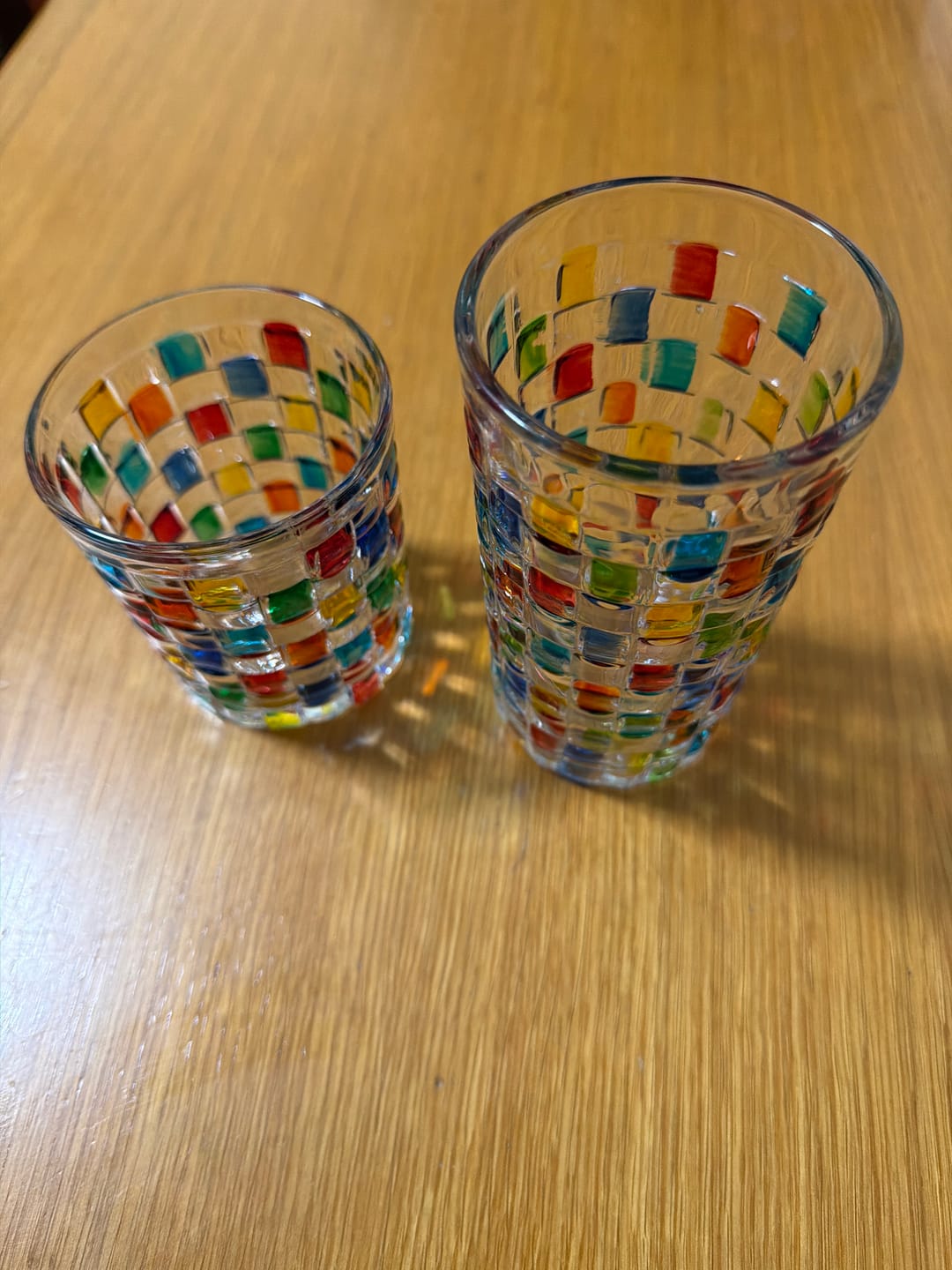 Customer photo review of Tessera Hand-Painted Mosaic Glass