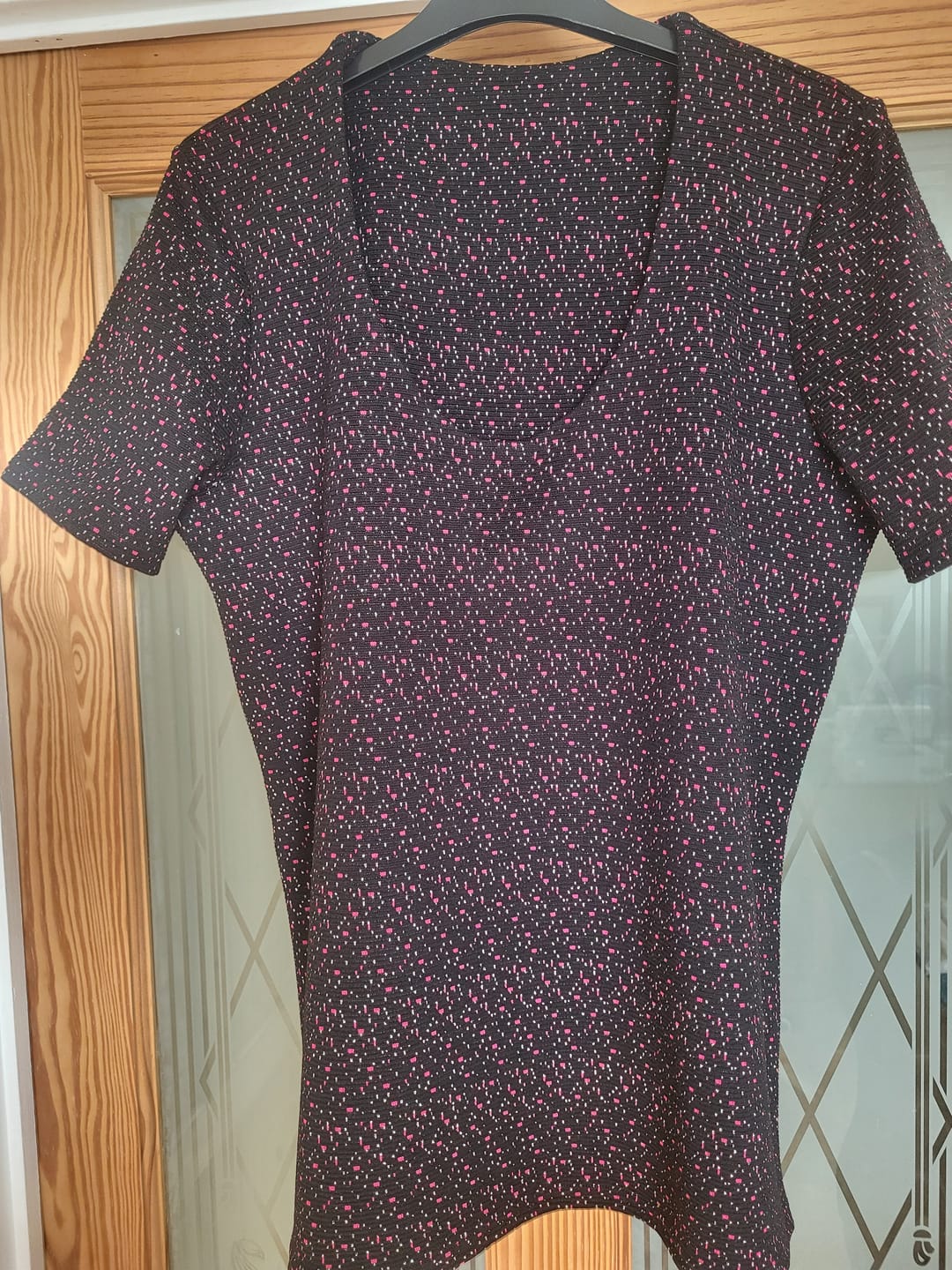 Customer photo review of Midnight Spark Knit Jersey Fabric