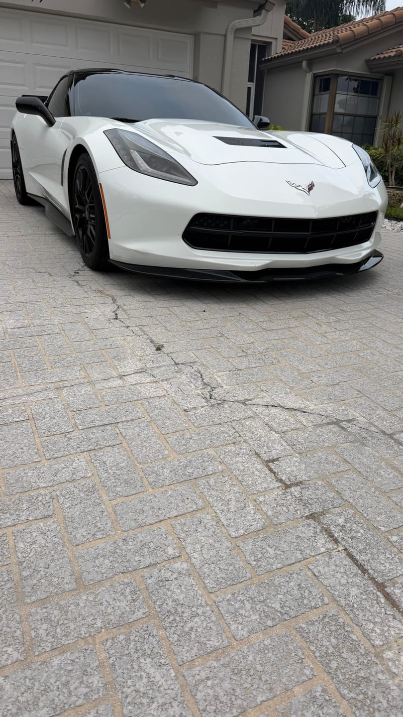 Customer photo review of Corvette C7 Z06 Conversion Side Skirts Rocker Panels