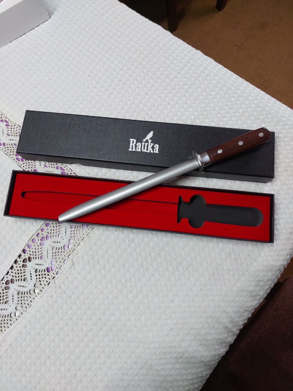 Customer photo review of Chaira Diamantada para Afilar Cuchillos 34,5cm "Alpaca"
