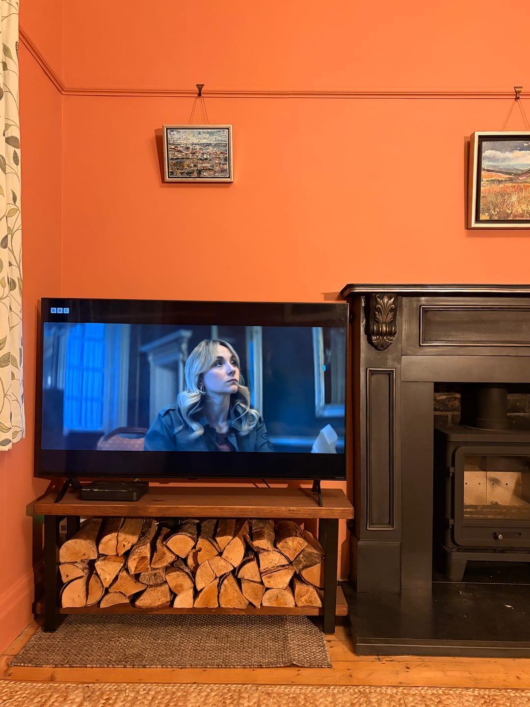 Customer photo review of Industrial style TV Stand | Media Unit