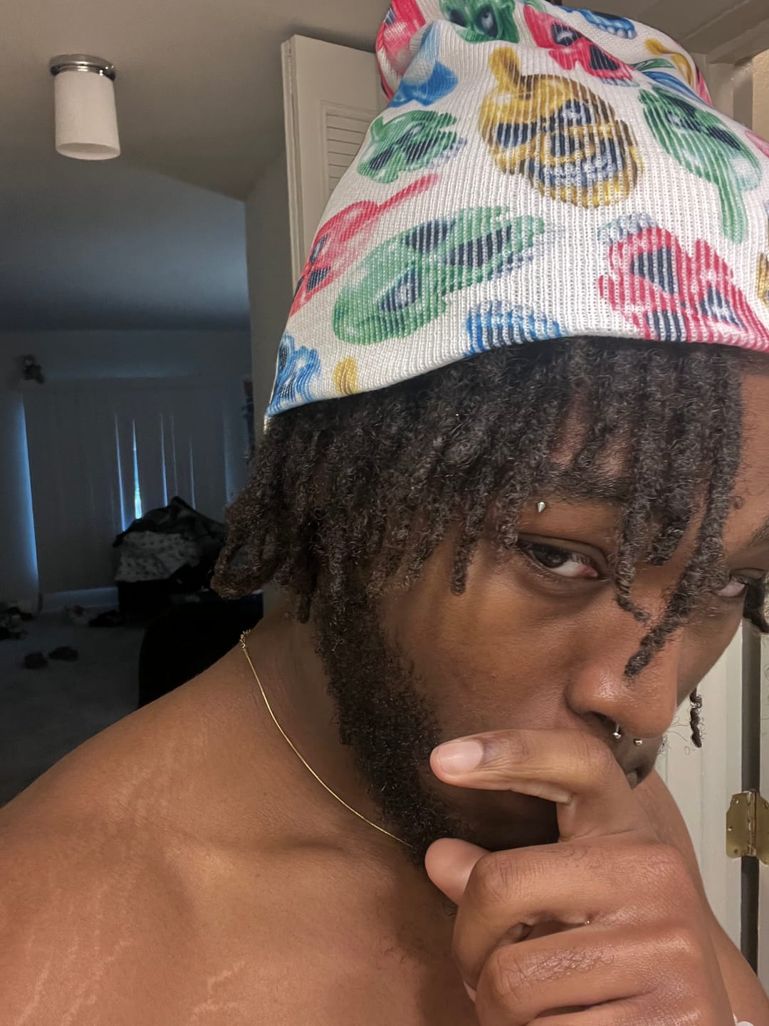 Customer photo review of BACK 2 SKULL BEANIES