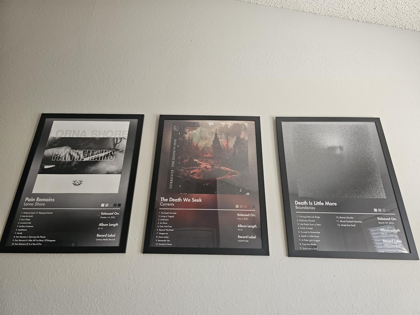Customer photo review of Lorna Shore — Pain Remains Album Poster