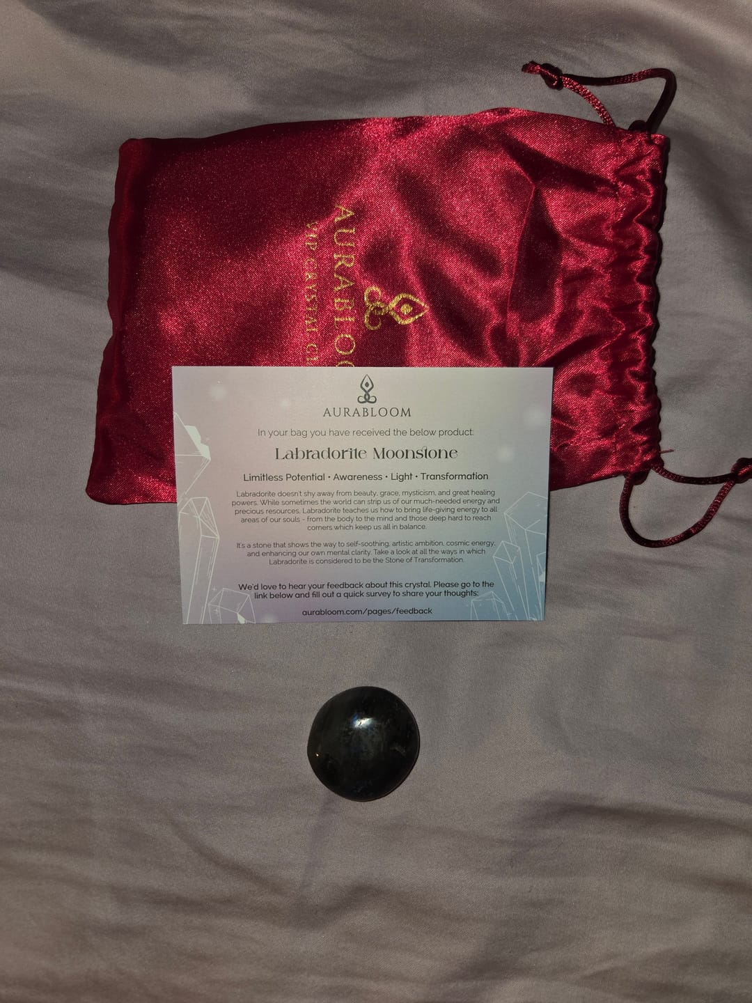 Customer photo review of Crystal Meditation Masterclass Offer