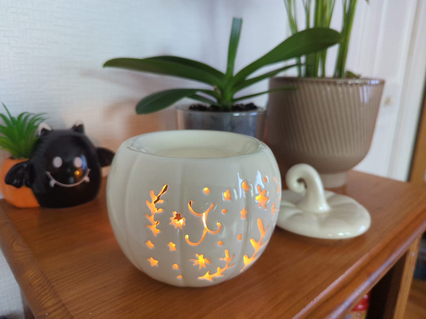 Customer photo review of Cream Folk Pumpkin Wax Burner