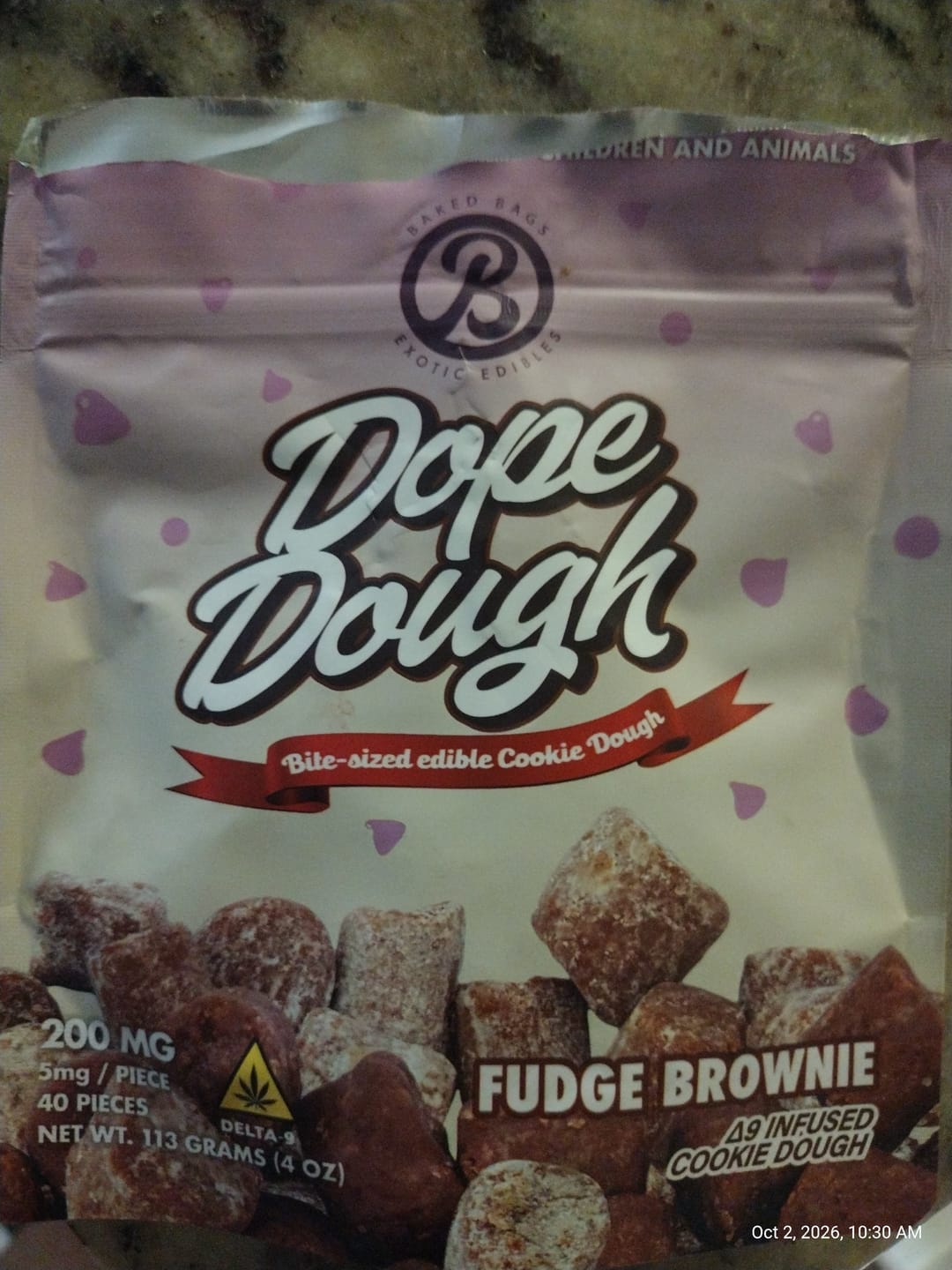 Customer photo review of DOPE DOUGH - FUDGE BROWNIE