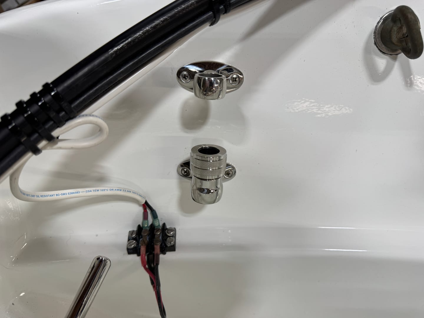Customer photo review of Boston Whaler Stern Light Stanchions, Stand-Offs (316 Stainless)