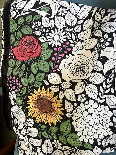 Customer photo review of ColorMe Blanket - Wind down with relaxing blanket you get to make your own