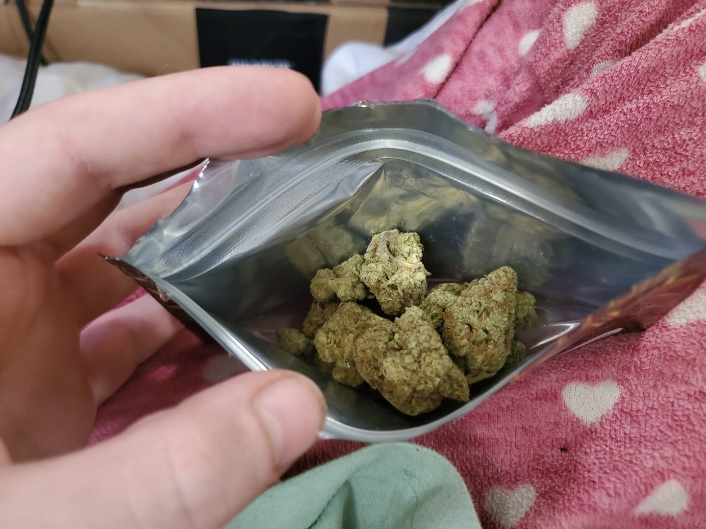 Customer photo review of Strawberry Cough THCA Flower