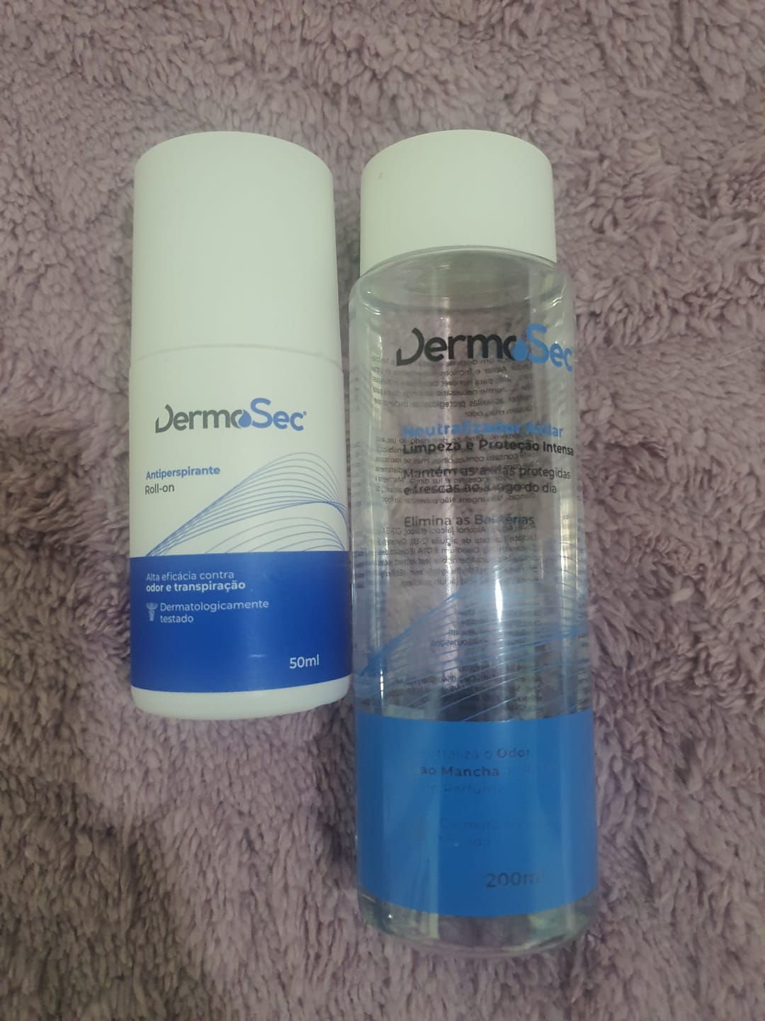 Customer photo review of Kit Axilas Secas & Sem Mau cheiro - Contra Suor Excessivo e Mau Odor 200ml