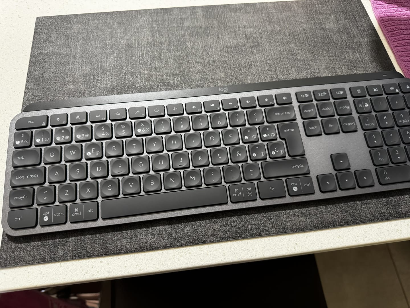 Customer photo review of Teclado Logitech Mx Keys S Español