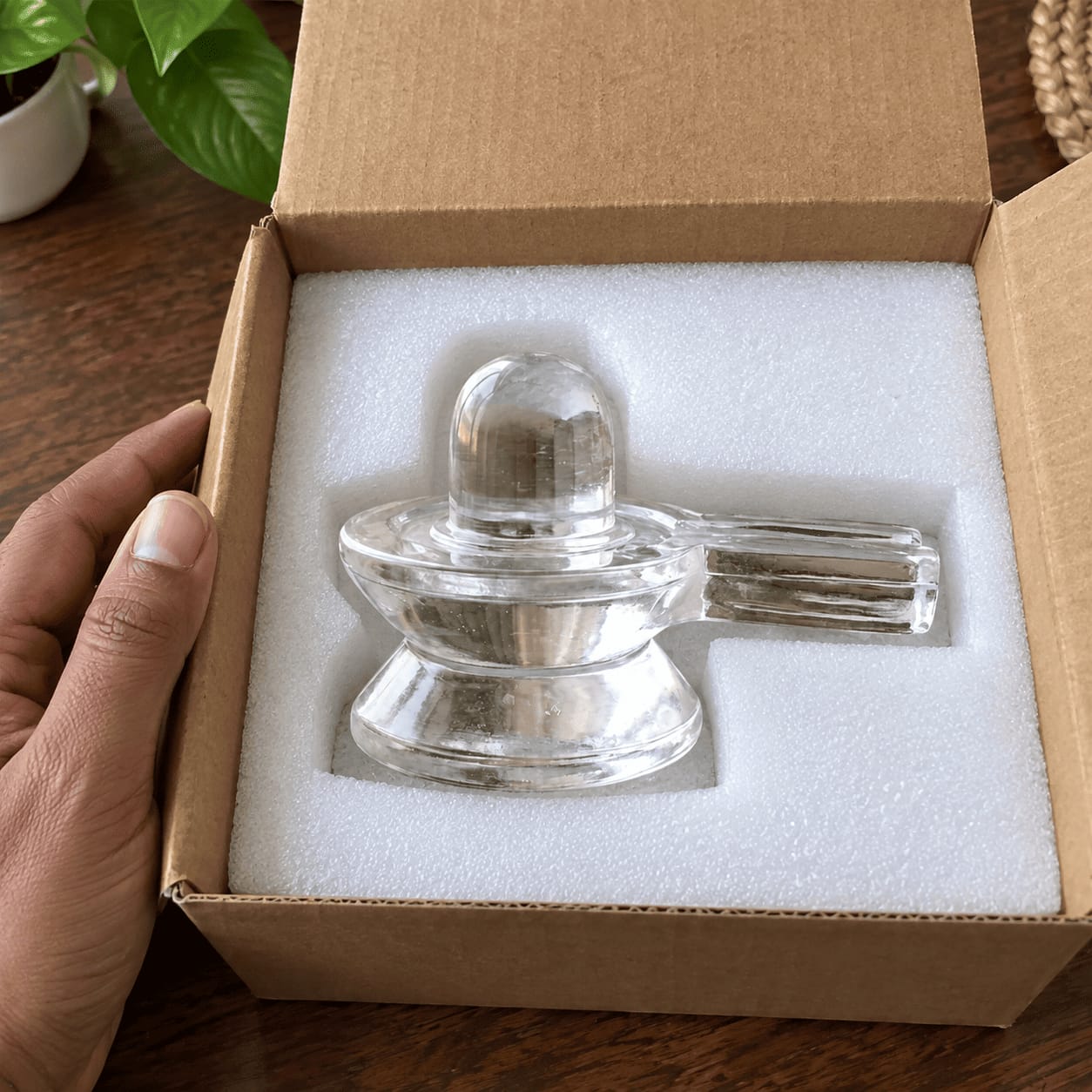 Customer photo review of Sphatik (Crystal) Shivling