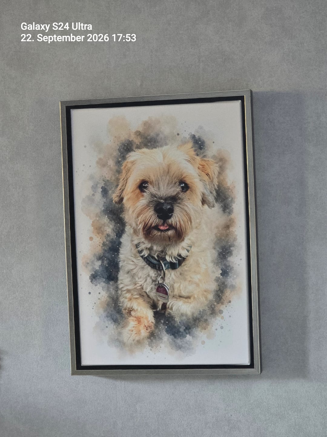 Customer photo review of Dein Haustier als Kunstwerk – mit Live-Vorschau, als Poster oder Leinwand