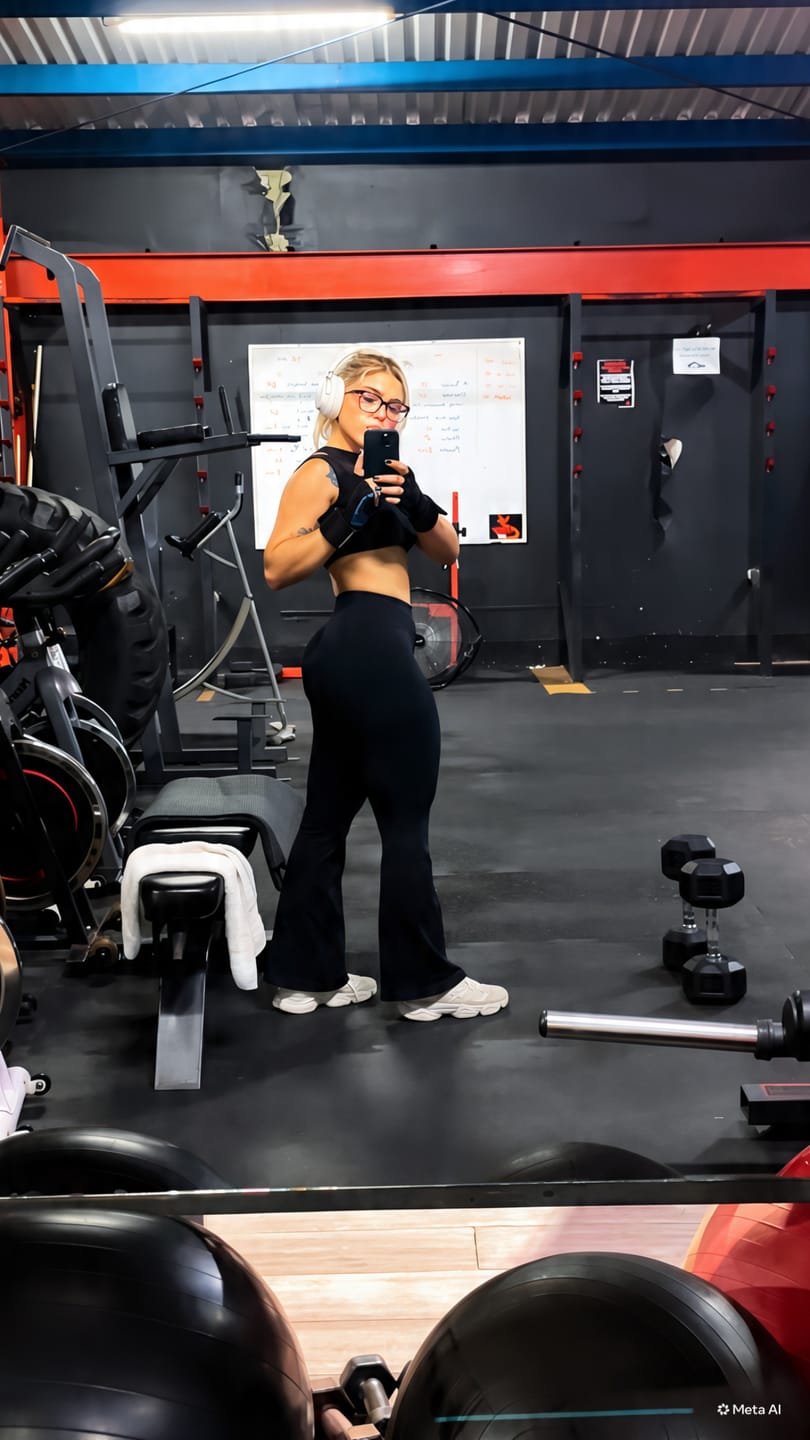 Customer photo review of IMPACT Flare Leggings - Midnight Black