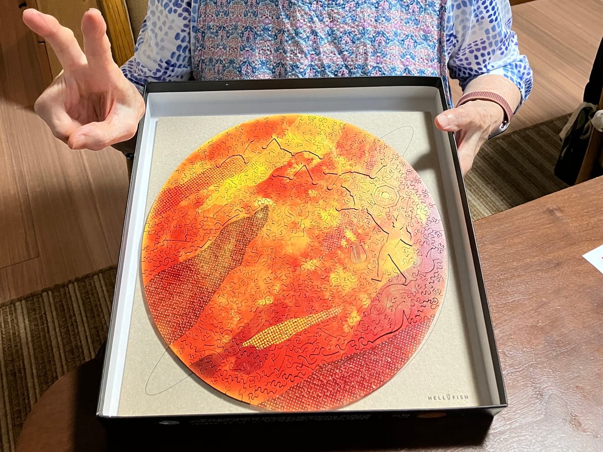 Customer photo review of 【９月入荷分予約】宇宙の破片 SUN 太陽と専用フレームセット