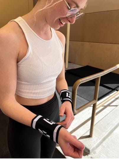 Customer photo review of LYFT-RX Slim Fit Sweatbands - 4PACK (Black/White)