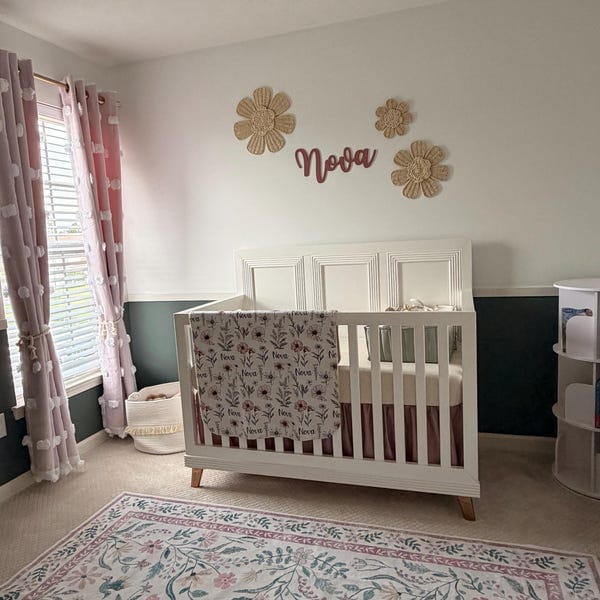 Customer photo review of Personalized Wooden Name Sign with LIVE PREVIEW (14 font options)