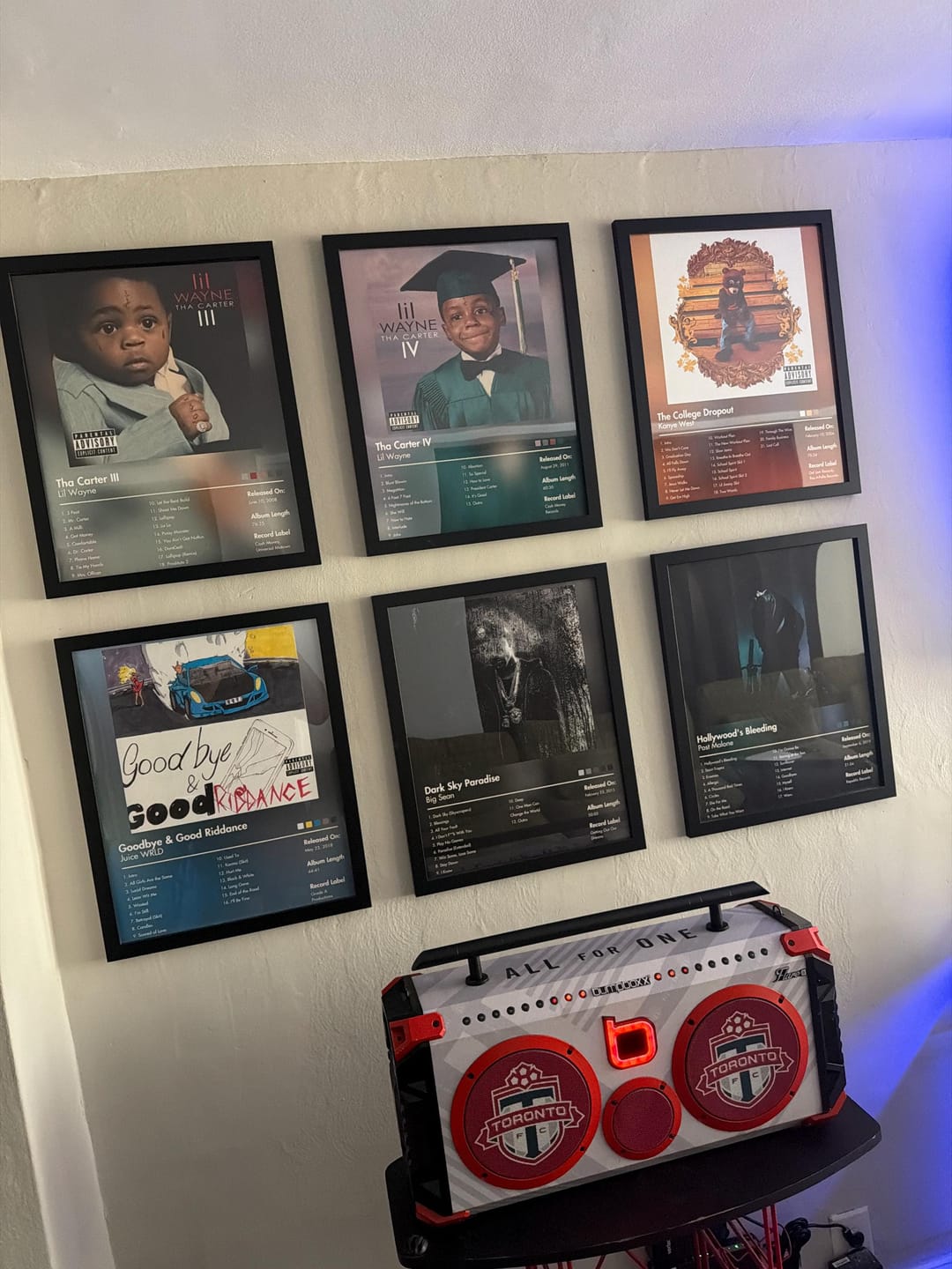 Customer photo review of Juice WRLD — Goodbye & Good Riddance Album Poster