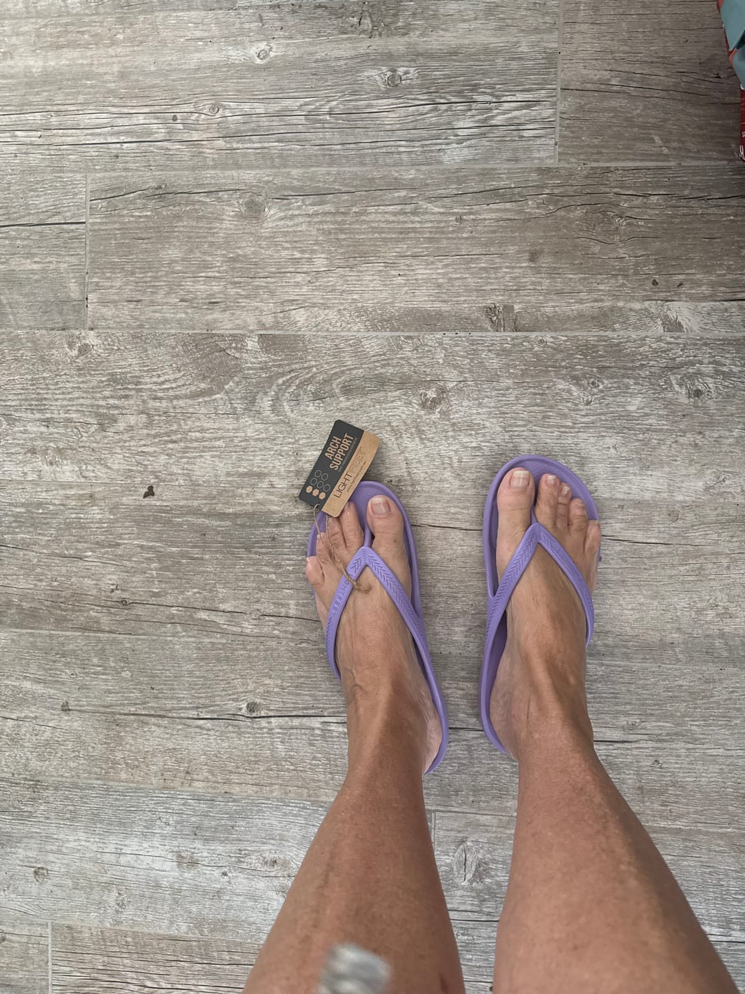 Customer photo review of Lavender - Lightfeet Arch Support Flip Flops