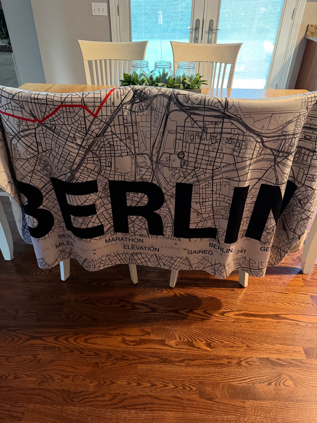 Customer photo review of Berlin Marathon Blanket