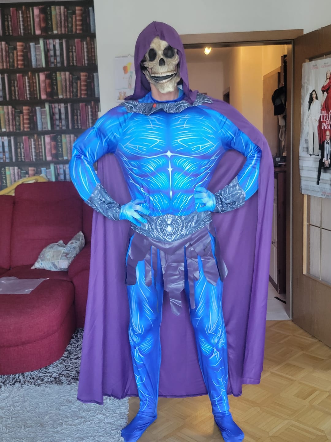 Customer photo review of Skeletor blau Kostüm Set Masters of the Universe Skeletor Cosplay Outfit