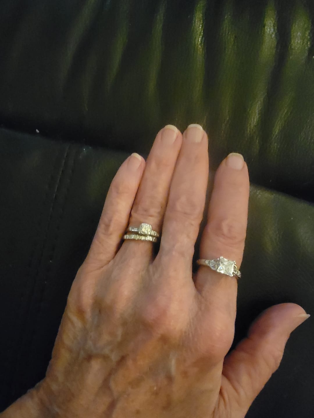 Customer photo review of Trinity Knot™ Ring — 18K White Gold | Diamond
