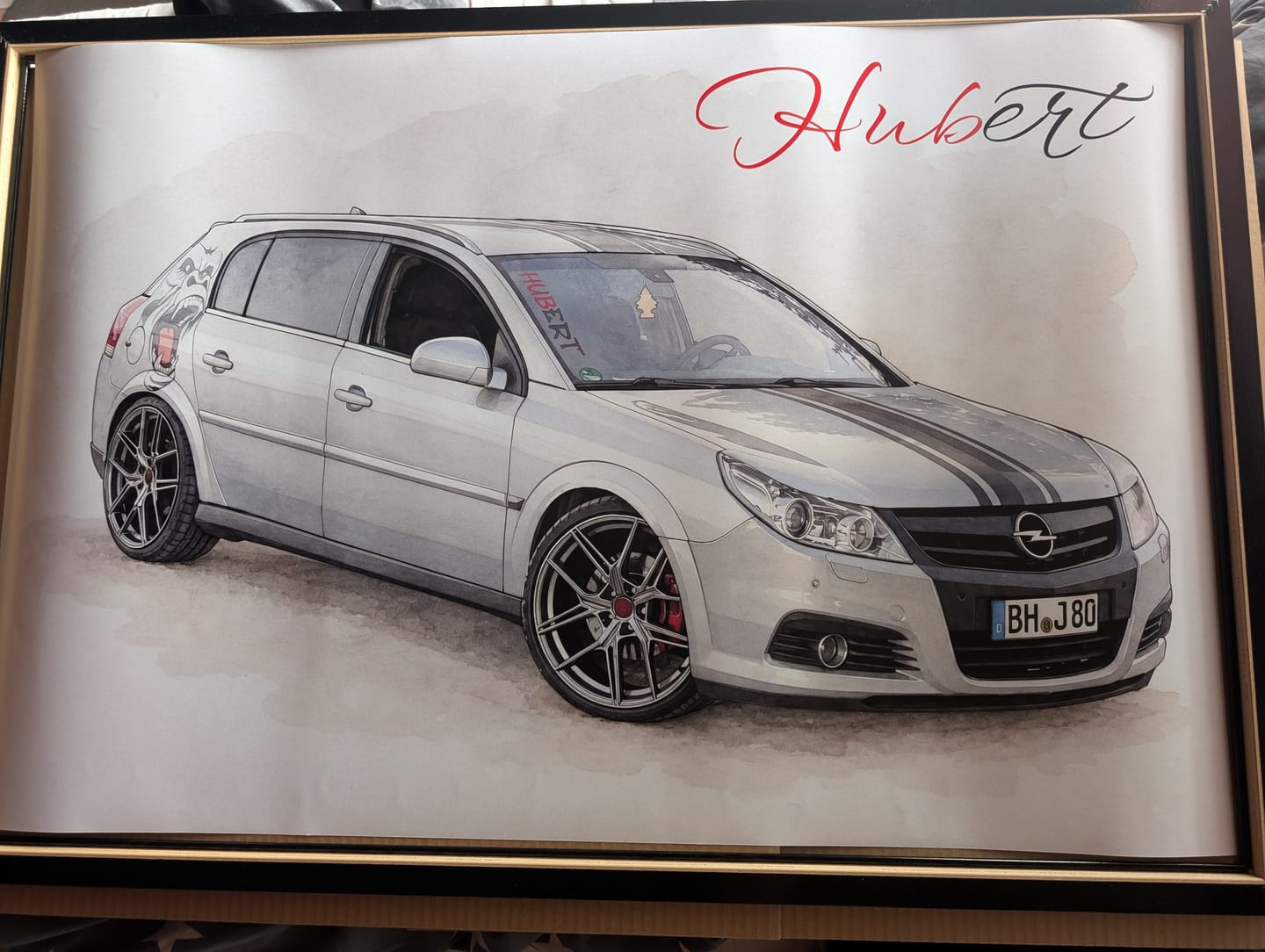 Customer photo review of Dein Fahrzeug als Kunstwerk – mit Live-Vorschau, als Poster oder Leinwand