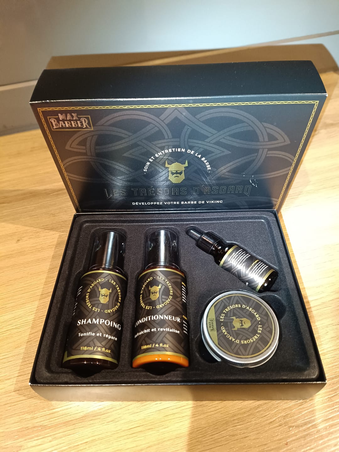 Customer photo review of Coffret Barbe Homme 4-en-1 | Les Trésors d'Asgard