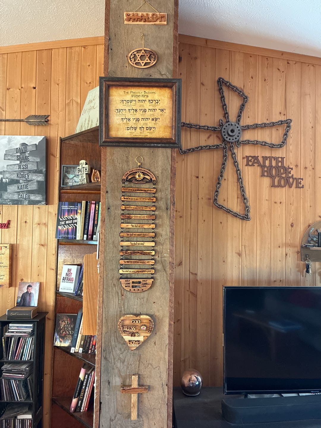 Customer photo review of Ten Commandments Wall Hanging from the Holy Land