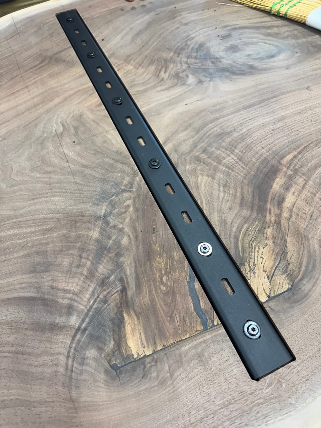 Customer photo review of Reinforce C Channel for Tabletop | Multiple size | Set of 2 Pieces | Table Leg Hardware