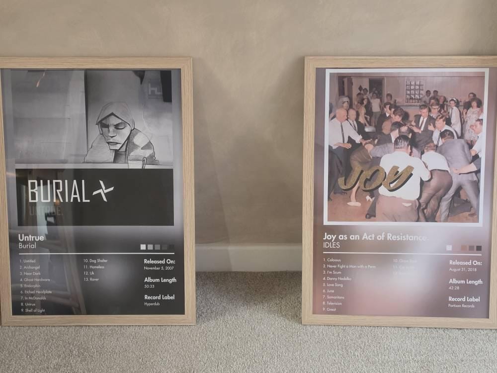 Customer photo review of Burial — Untrue Album Poster