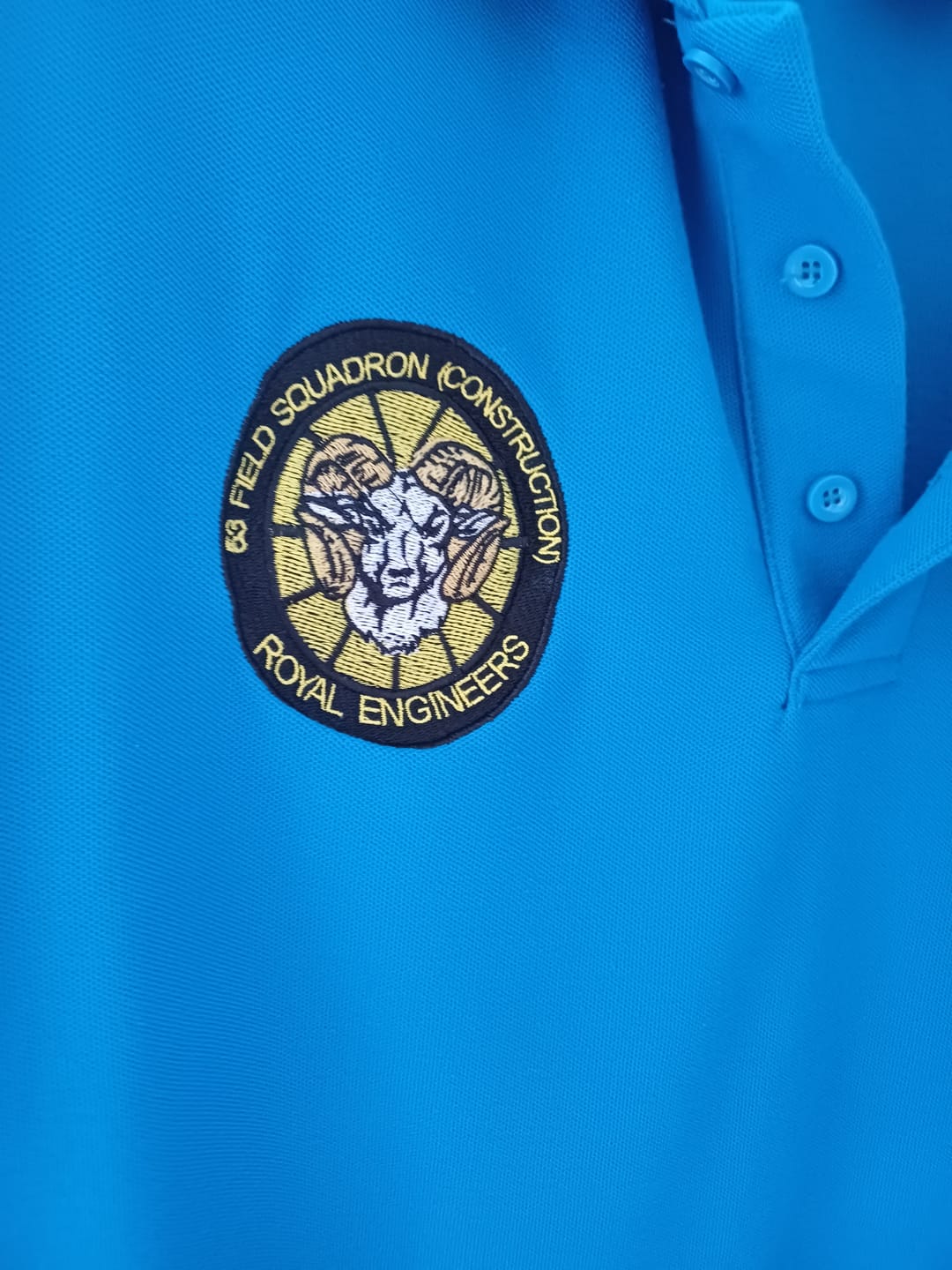 Customer photo review of Right Chest Logo Addition