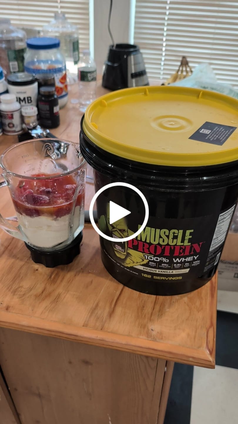 Customer video review of Whey Protein Powder Bucket