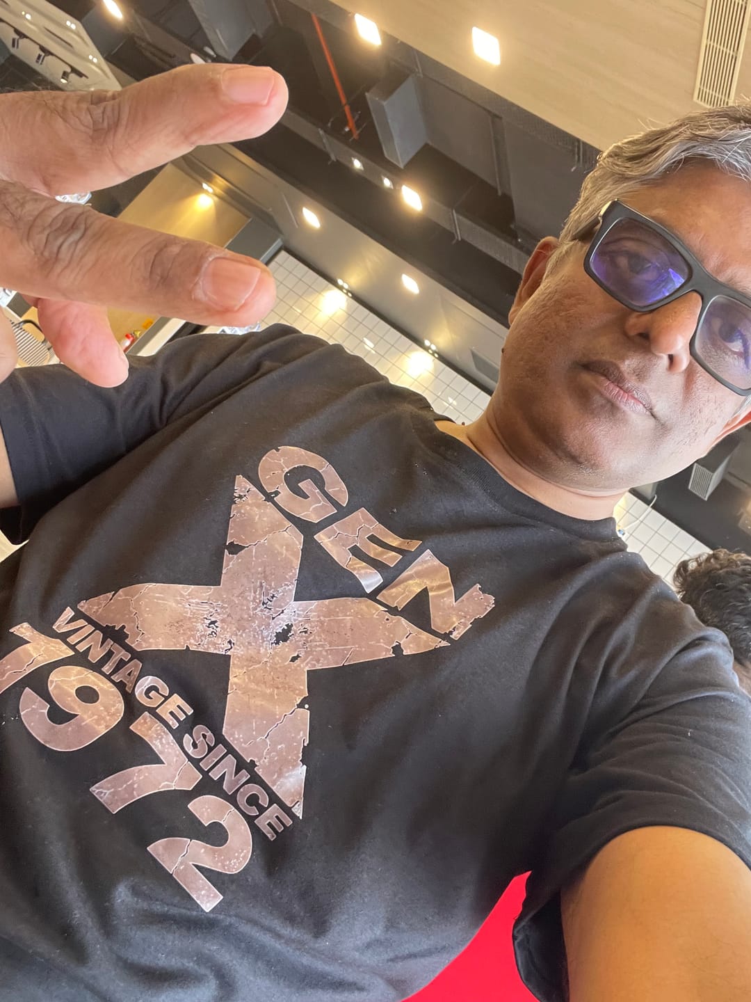 Customer photo review of Gen X Vintage Since 1972 T-Shirt