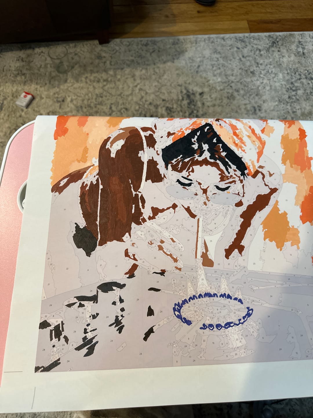 Customer photo review of Too Hot to Handle | Paint by Number