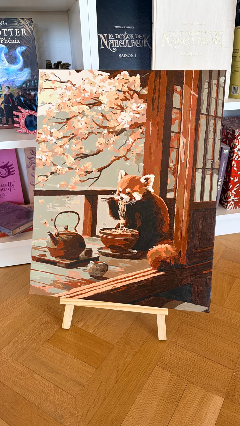 Customer photo review of Springtime Ramen | Paint by Number