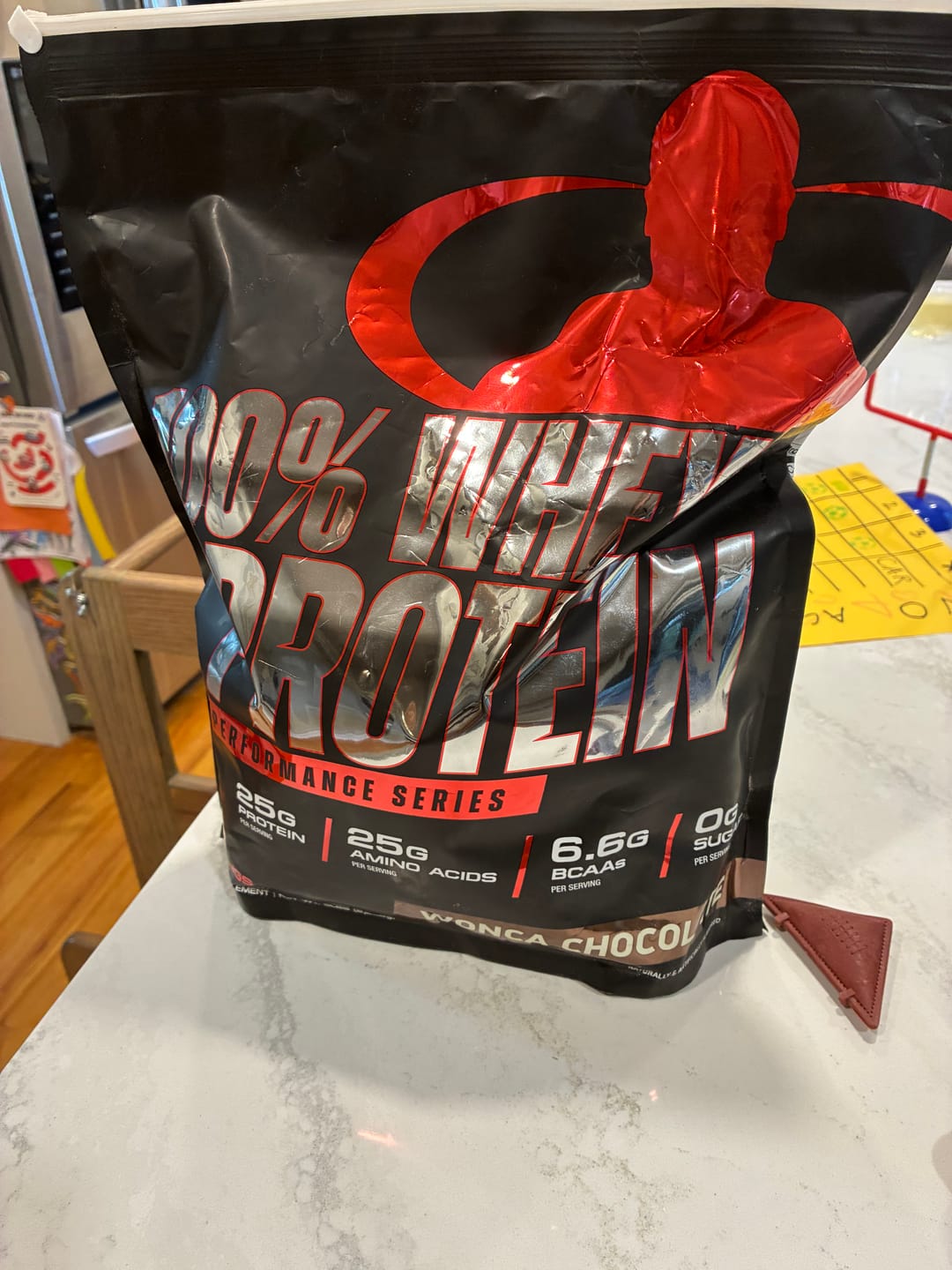 Customer photo review of 100% Whey Protein Powder