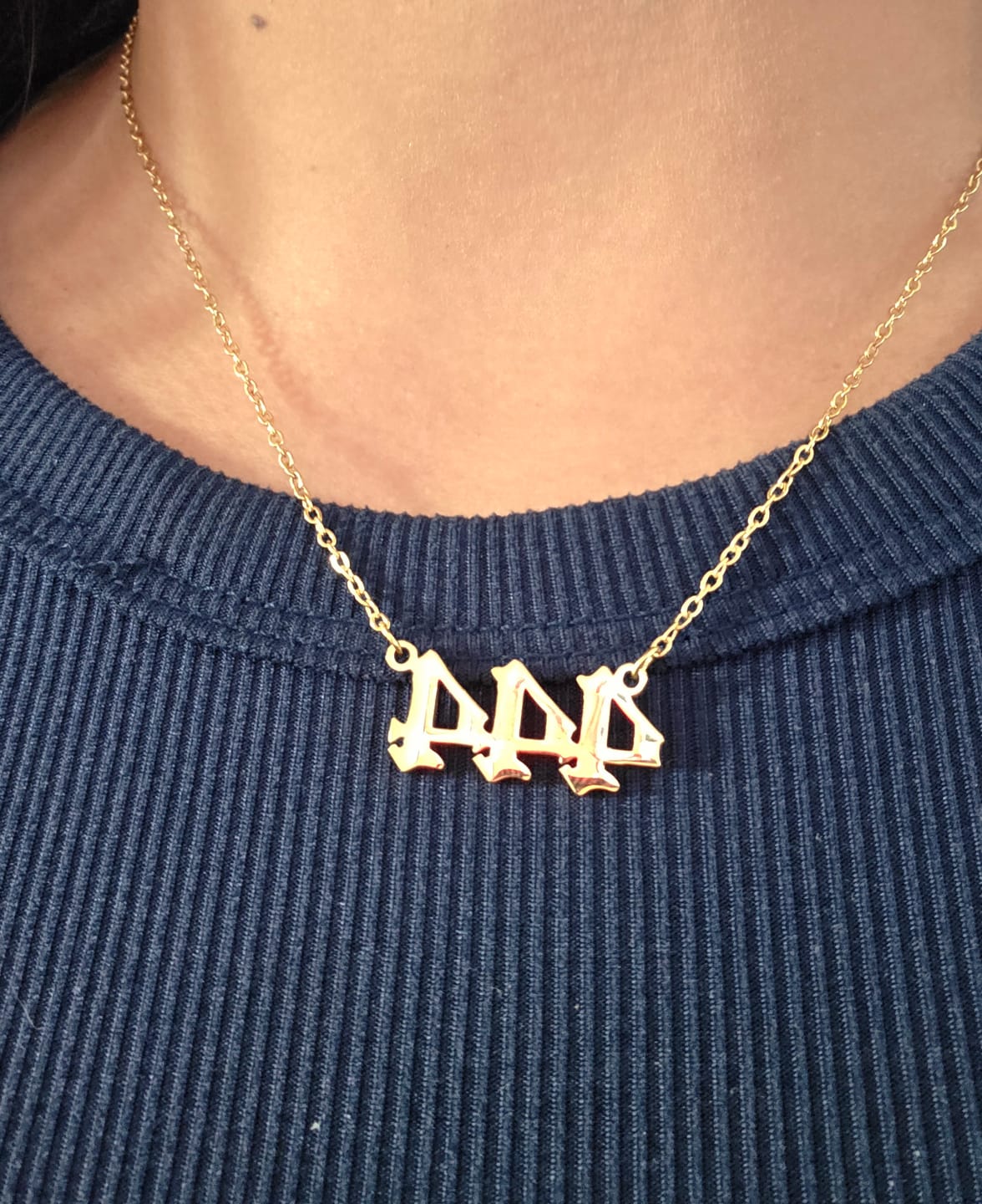 Customer photo review of Angel Number Necklace