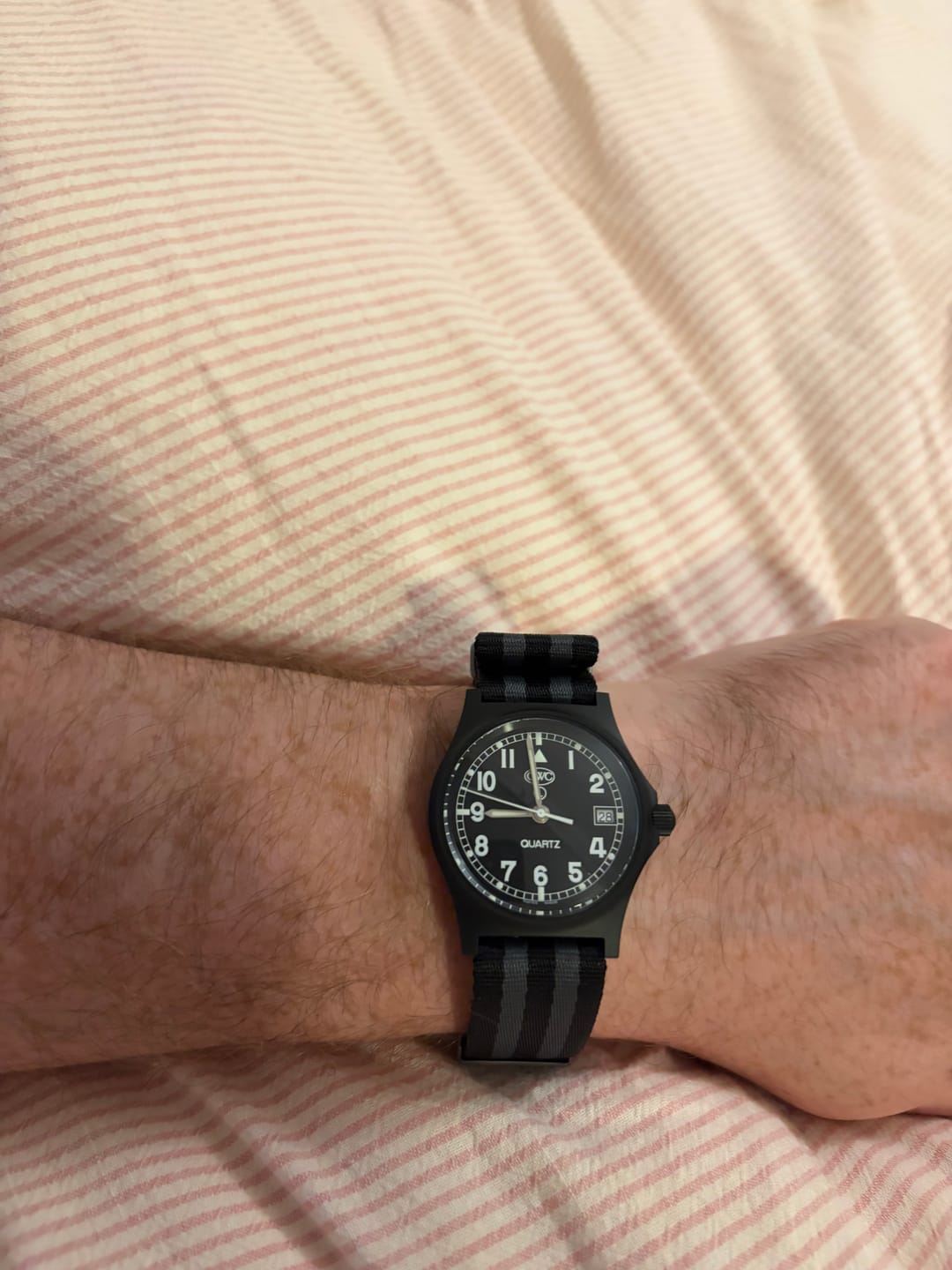 Customer photo review of Bond Premium Nylon Watch Strap