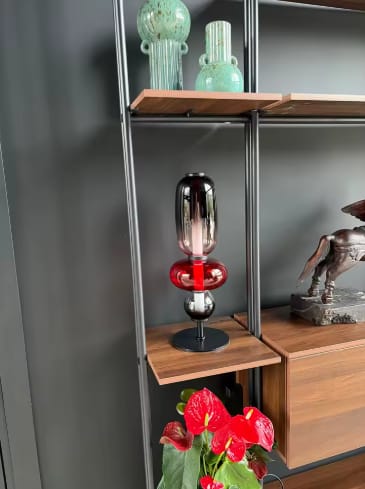 Customer photo review of Hand-Blown Crystal Glass Table Lamp | Caldria