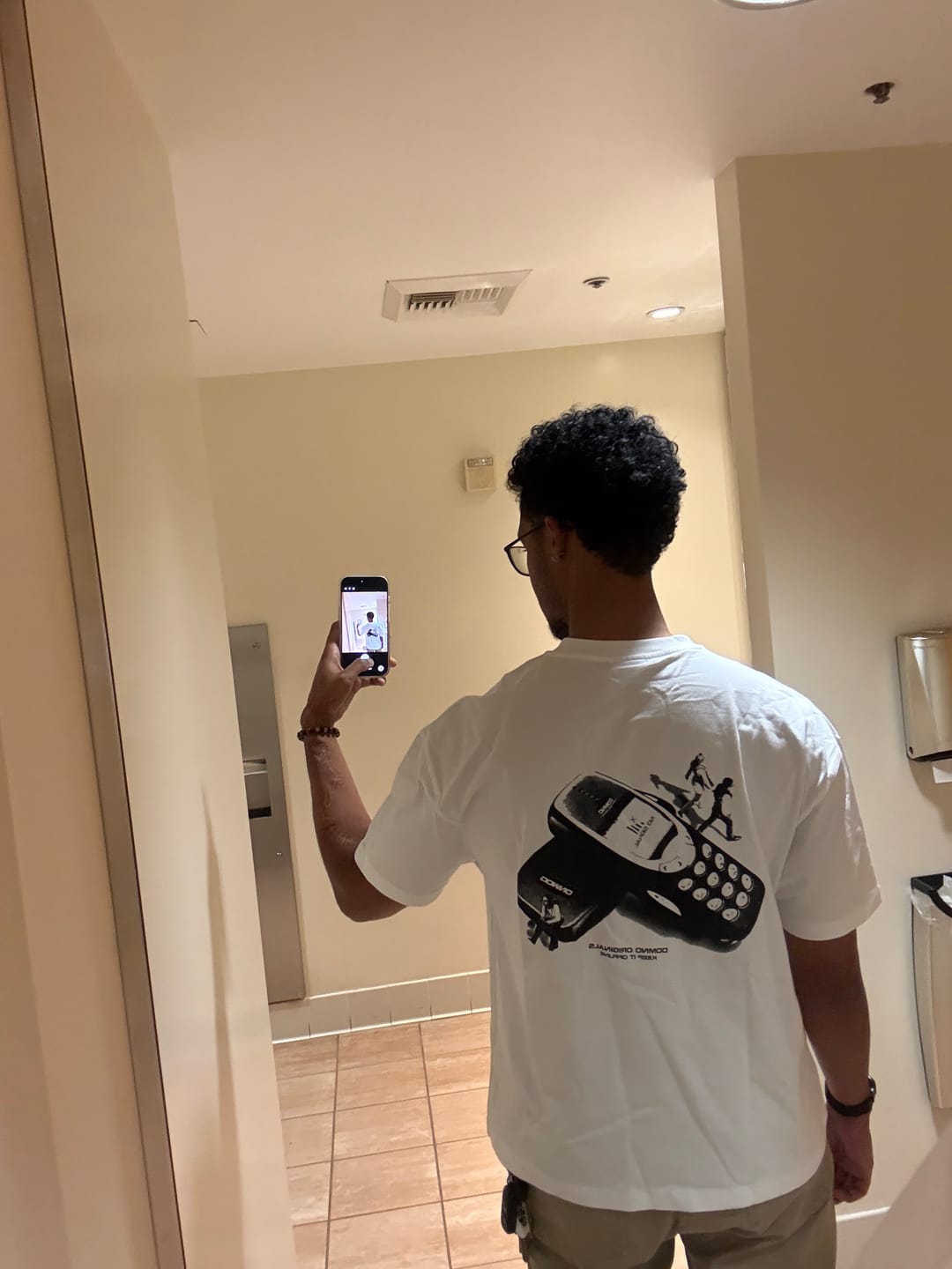 Customer photo review of Keep It Offline Tee