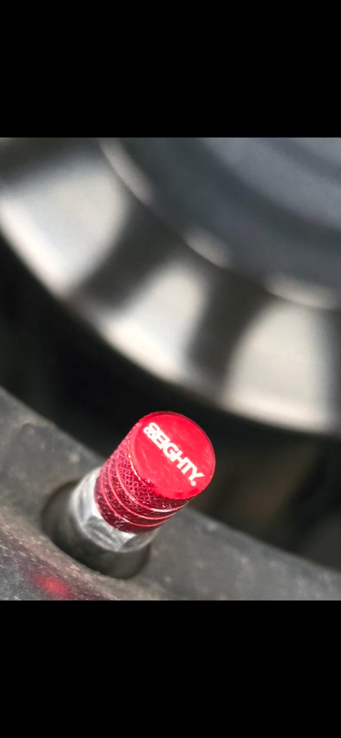 Customer photo review of 80Eighty® Red Valve Stem Caps