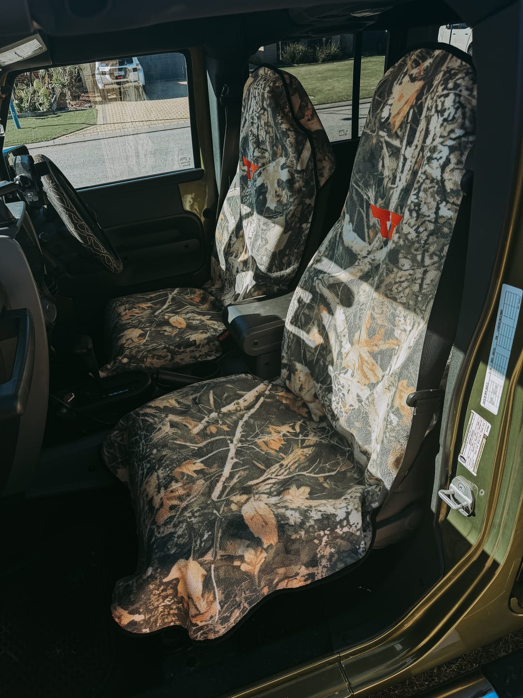 Customer photo review of Waterproof Car Towel Seat Cover