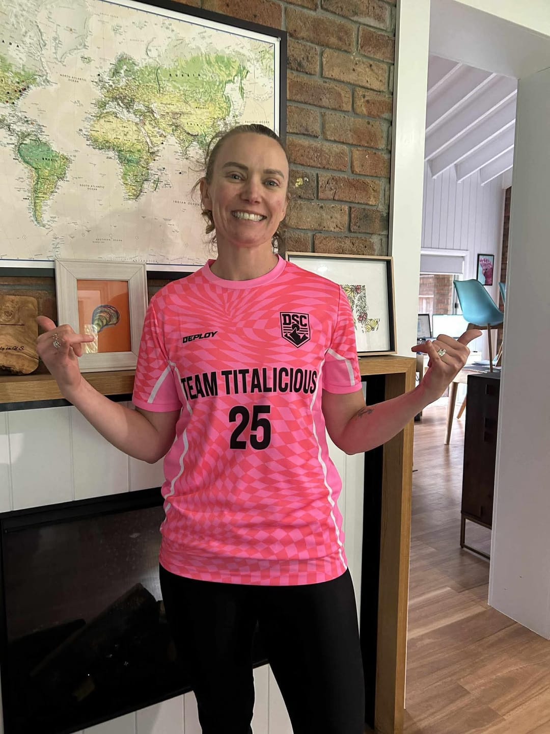 Customer photo review of Flight Jersey Warpped - Pink