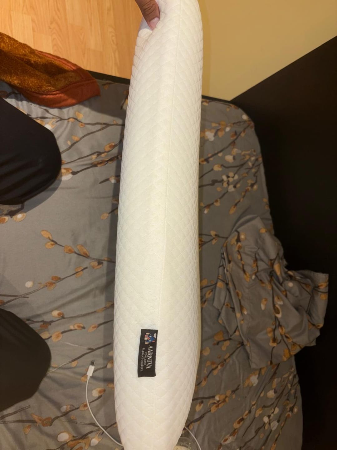 Customer photo review of Aarniva Contour Memory Foam Pillow | Ergonomic Head & Neck Support | Pressure-Relieving Comfort | Classic White